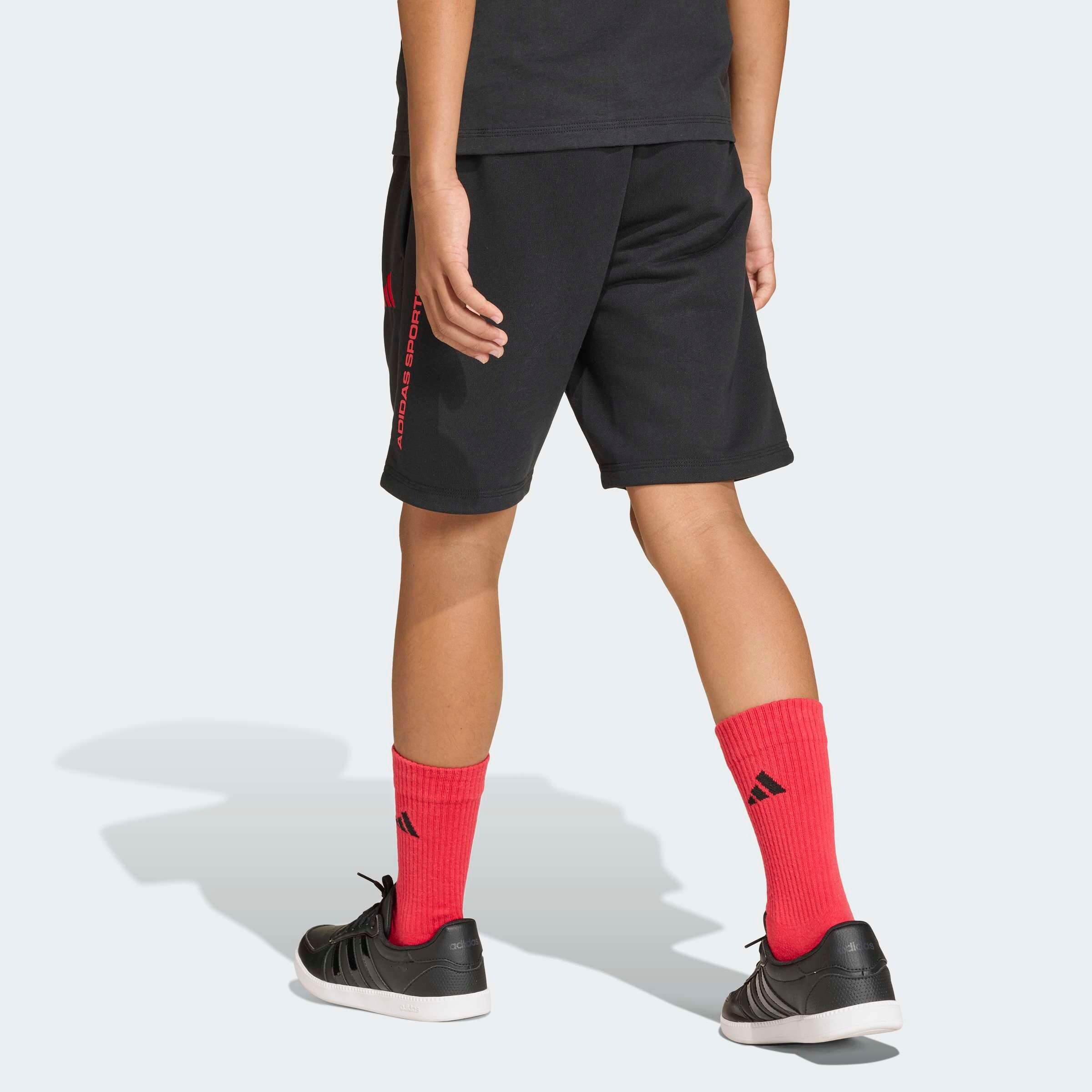 Adidas Sportswear Спортивные шорты Regular в черном цвете — фото 4