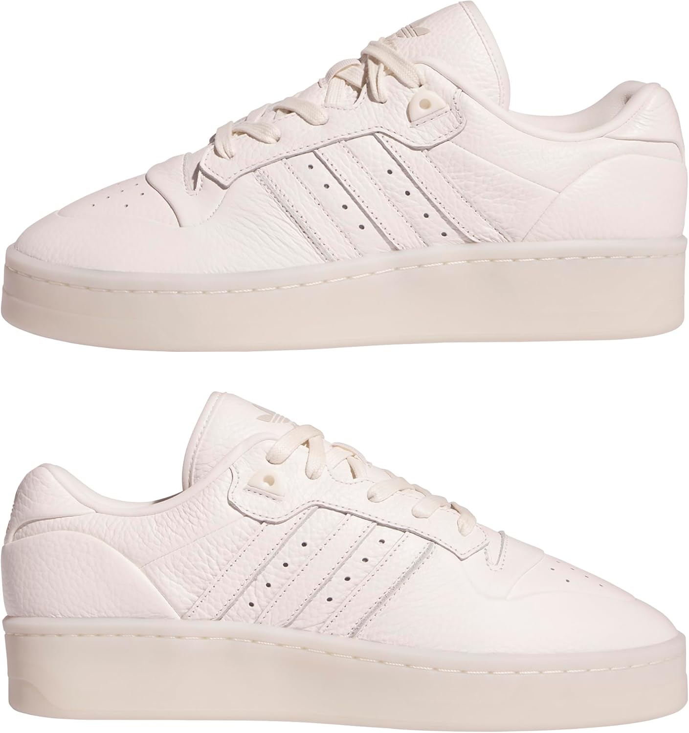 

Мужские кроссовки adidas Rivalry Lux Low на шнуровке для повседневной носки - белые