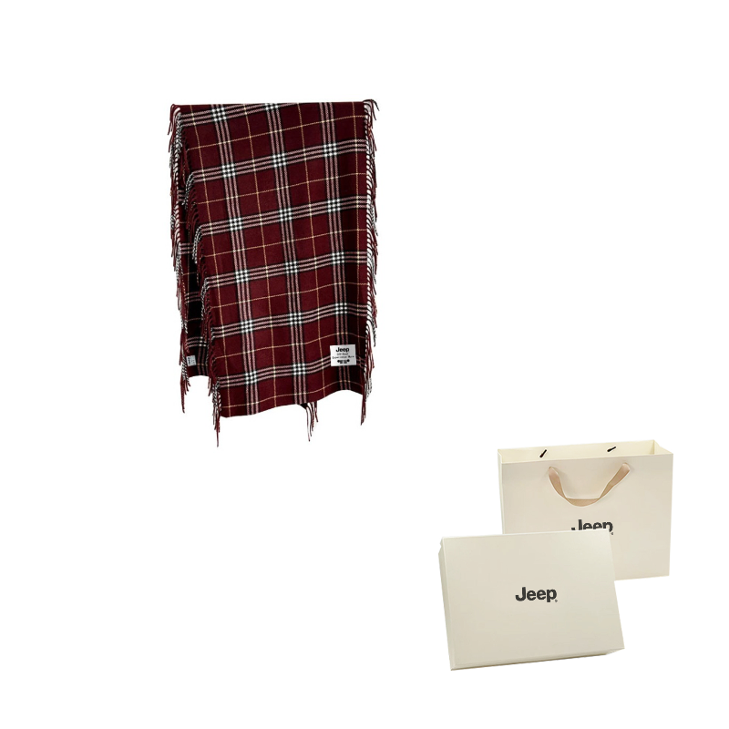 

Шарф из полиэстера Unisex Jeep, angora красный