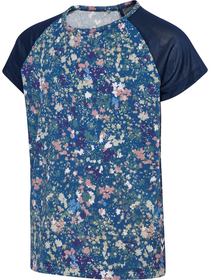 Футболка Hummel Hmljr Mix Girls в цвете DRESS BLUES/RIVERSIDE Hummel — фото 3