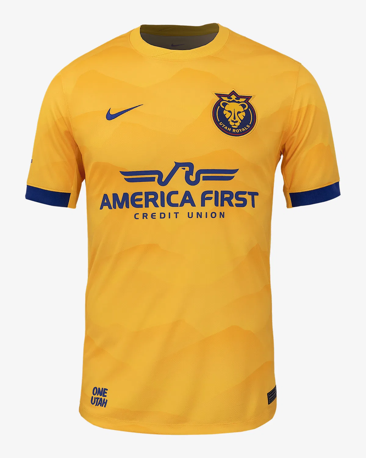 Мужская футболка Nike Dri-FIT NWSL Replica Jersey Utah Royals FC 2025 Stadium Home, Varsity Maize/University Gold