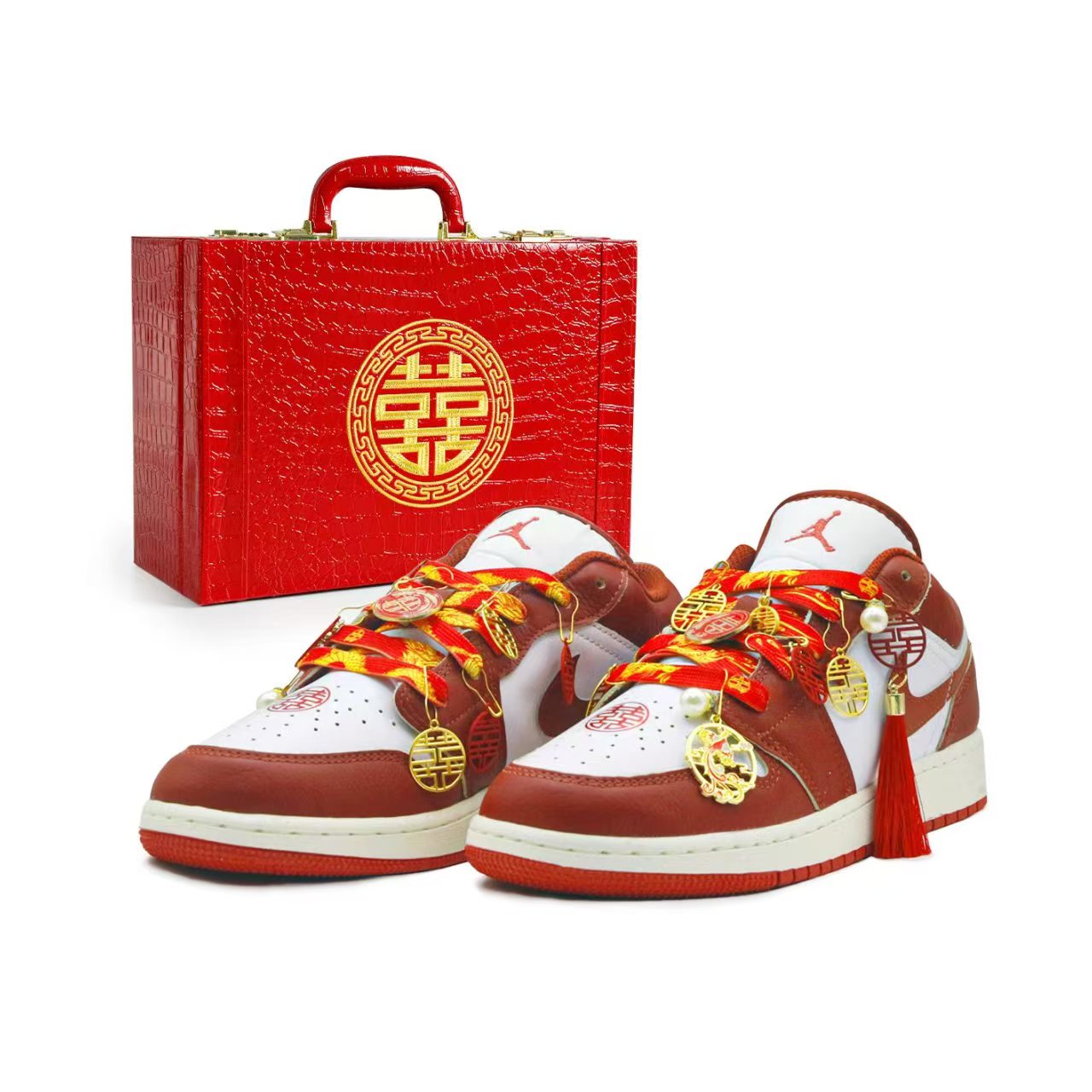 

Баскетбольные кроссовки Air 1 Vintage Unisex Low-Top Red/White Jordan