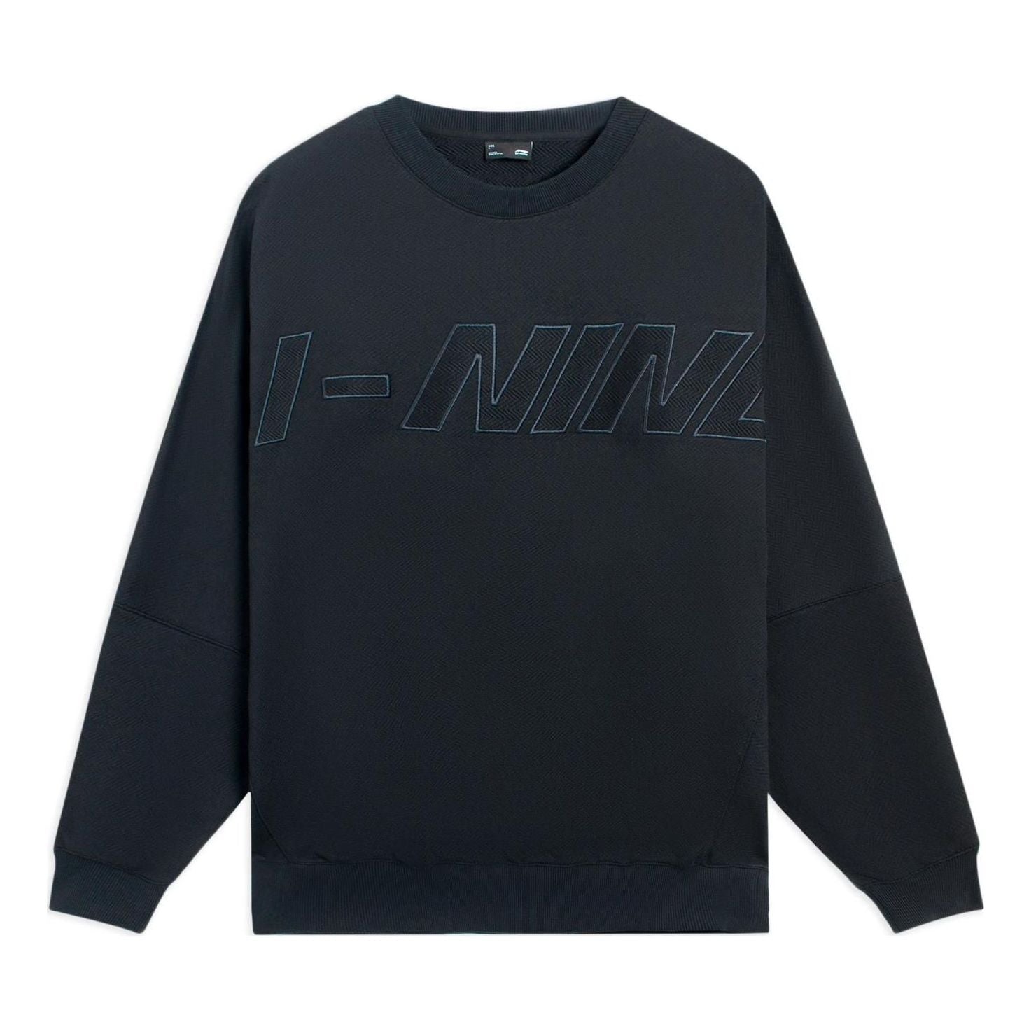 

Спортивная толстовка Li-Ning Embroidered Logo Sweatshirt 'Black' AWDS927-3, черный