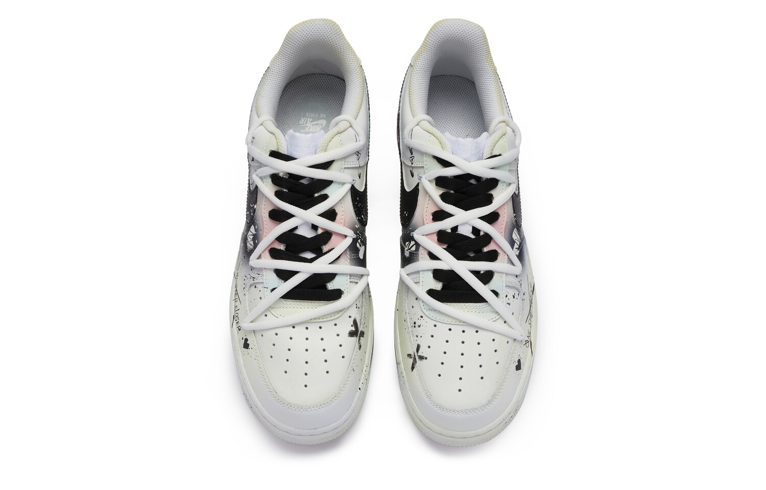 

Кроссовки Nike Air Force 1 Skateboard Shoes Men Low-Top Black Pink