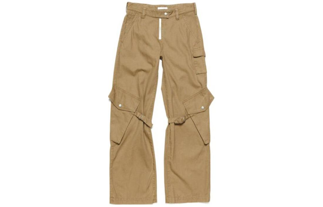 

Прямые брюки-карго Acne Studios, Cool Beige