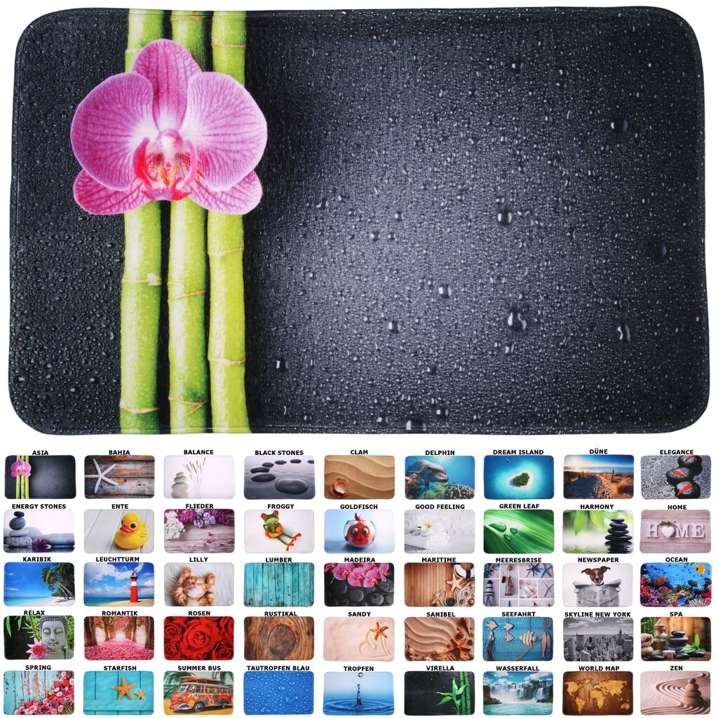 

Коврик для ванной SANILO Asia 50 x 80 см, темно-серый