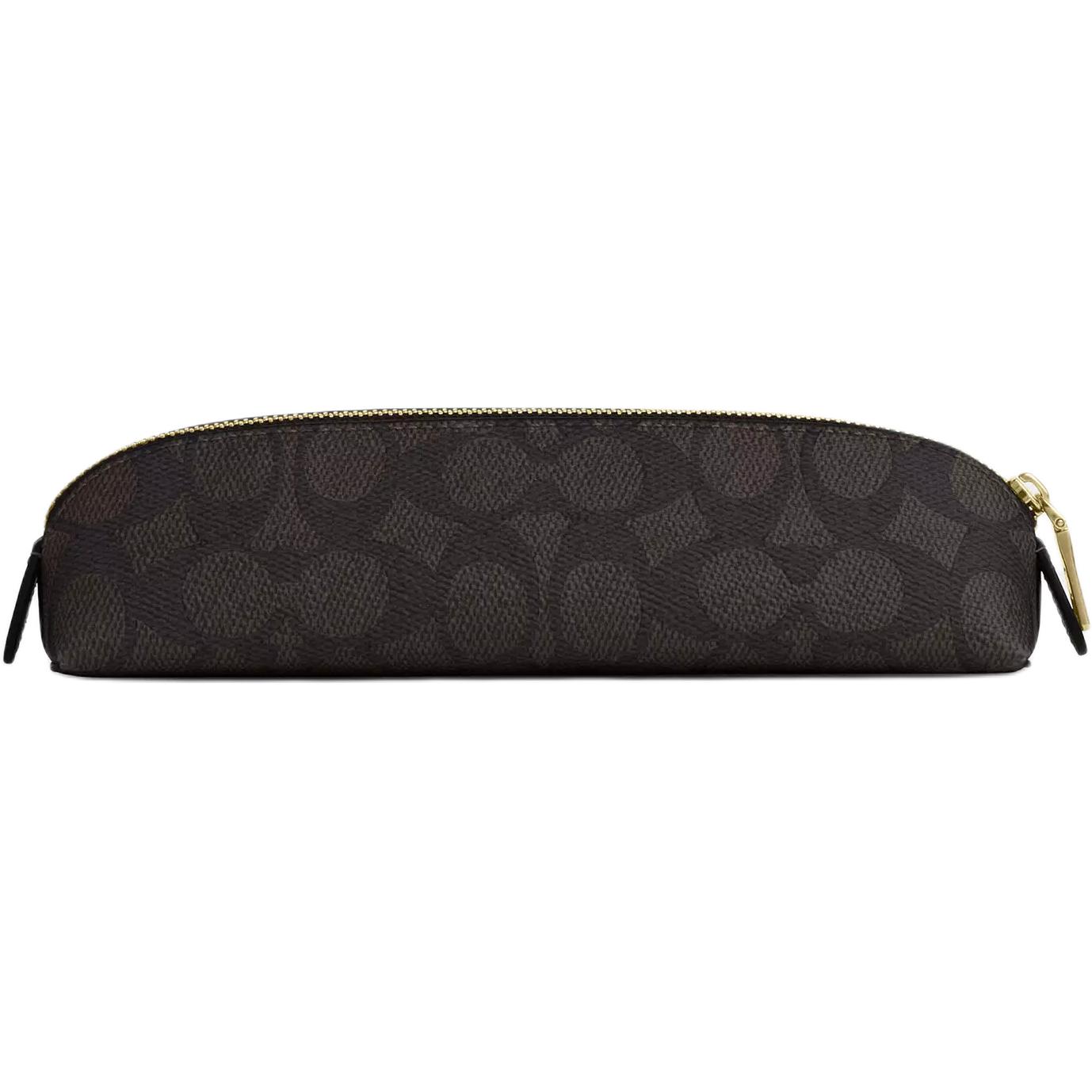 

COACH Покрытая холстом дорожная сумка для хранения труб, Walnut & Black