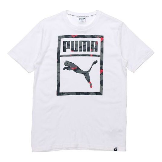 

Футболка sports running short sleeve tee white Puma, белый