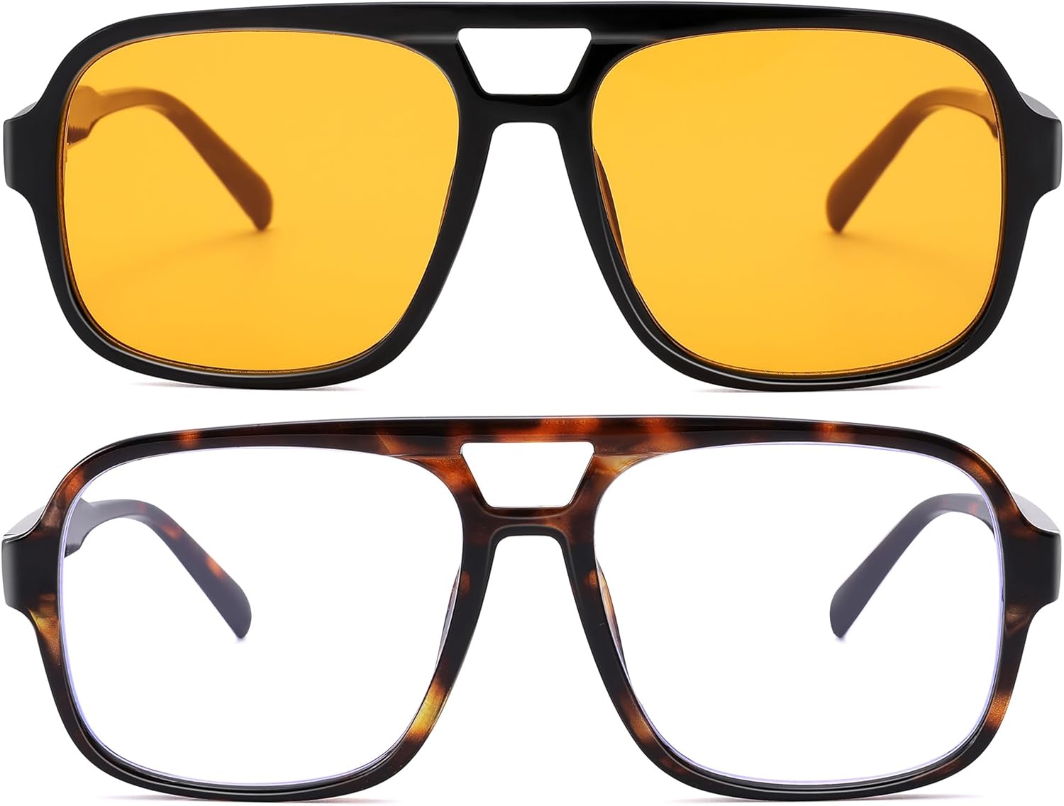 

Винтажные квадратные солнцезащитные очки AZorb для женщин и мужчин, модные солнцезащитные очки-авиаторы для женщин, защита от УФ-излучения UV400, A7 Black | Orange + Leopard | Anti-blue Light