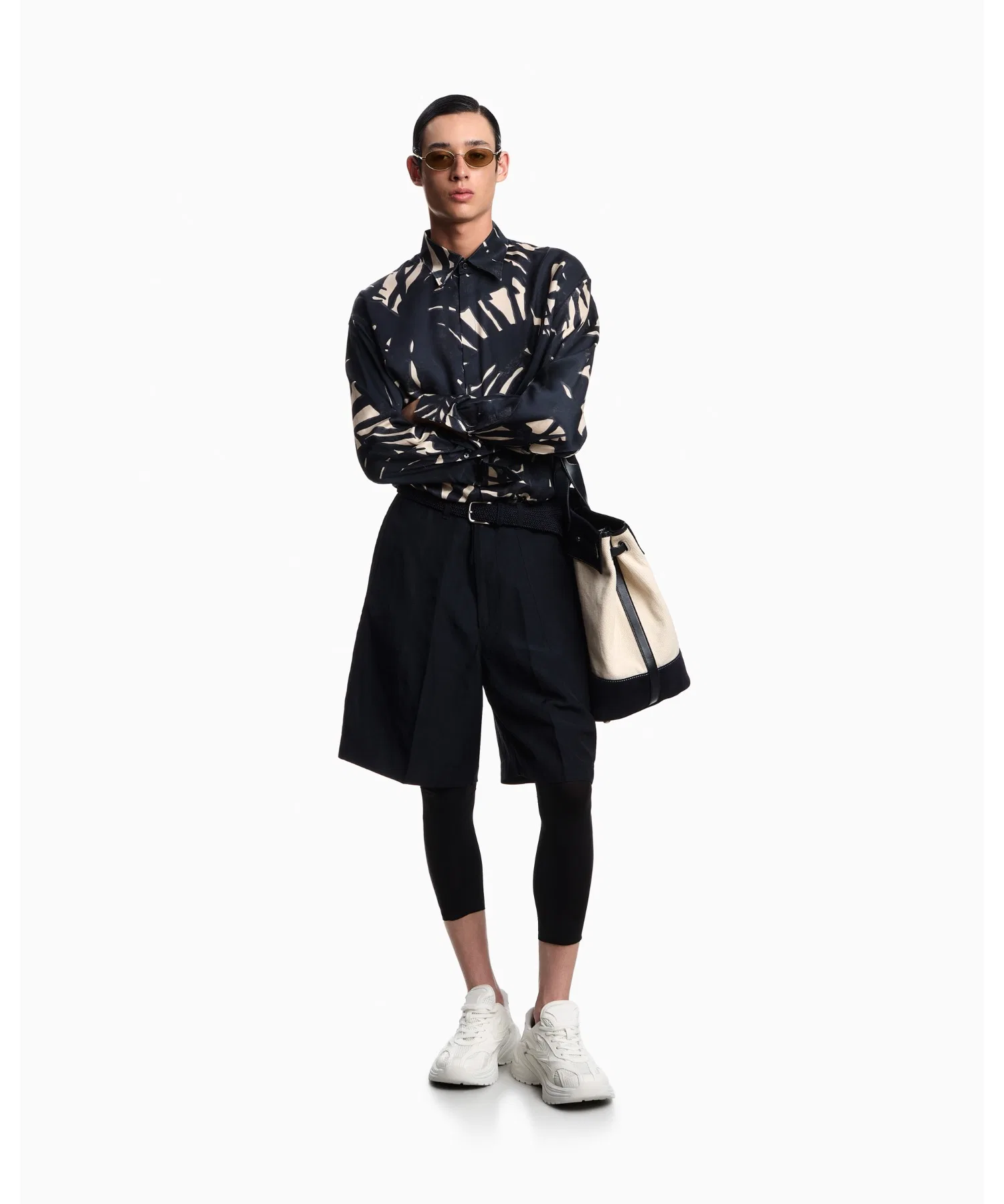 Мужская рубашка Emporio Armani с принтом — фото 4