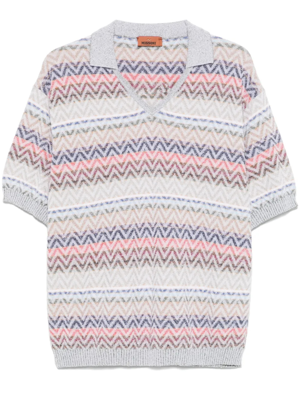 

Футболка Missoni с зигзагообразным узором, нейтральный