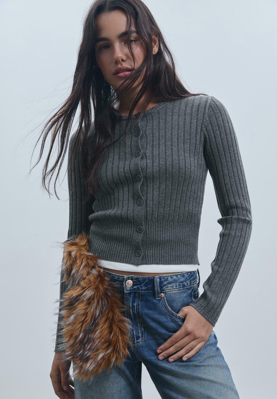 

Кардиган Stradivarius Cardigan, Dark Grey