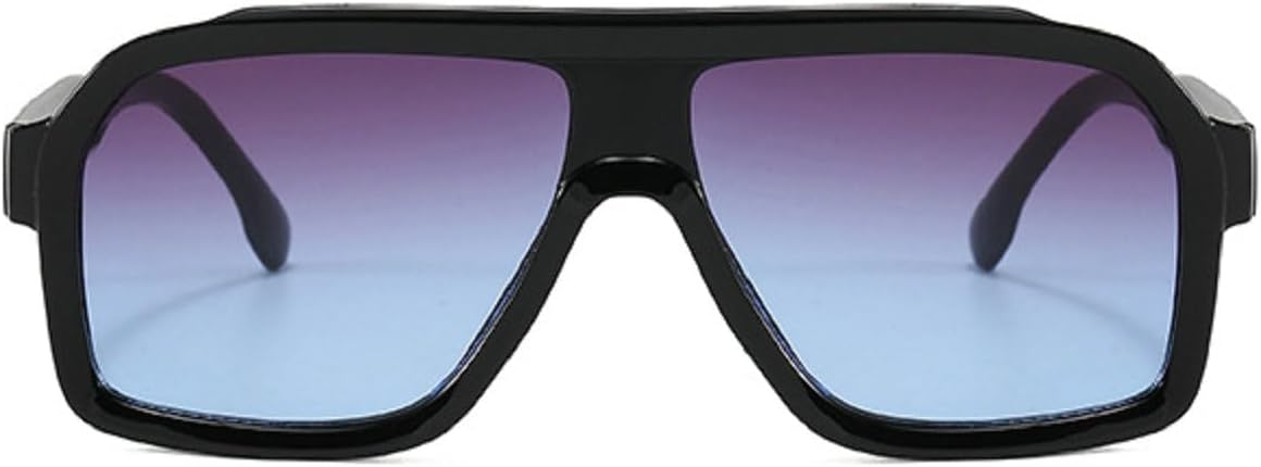 

Мужские солнцезащитные очки в стиле ретро квадратной формы с градиентным зеркальным покрытием и защитой от УФ-излучения UV400. Женские солнцезащитные очки 5063 Melrose, Blue