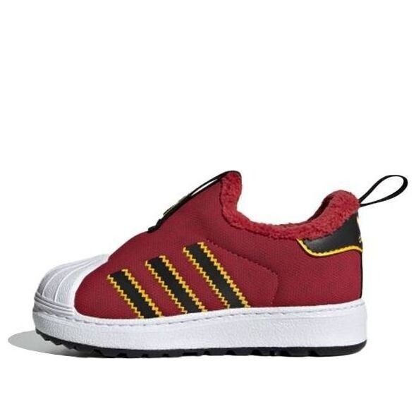 

Кроссовки оригинал суперстар 360 зима Adidas, красный