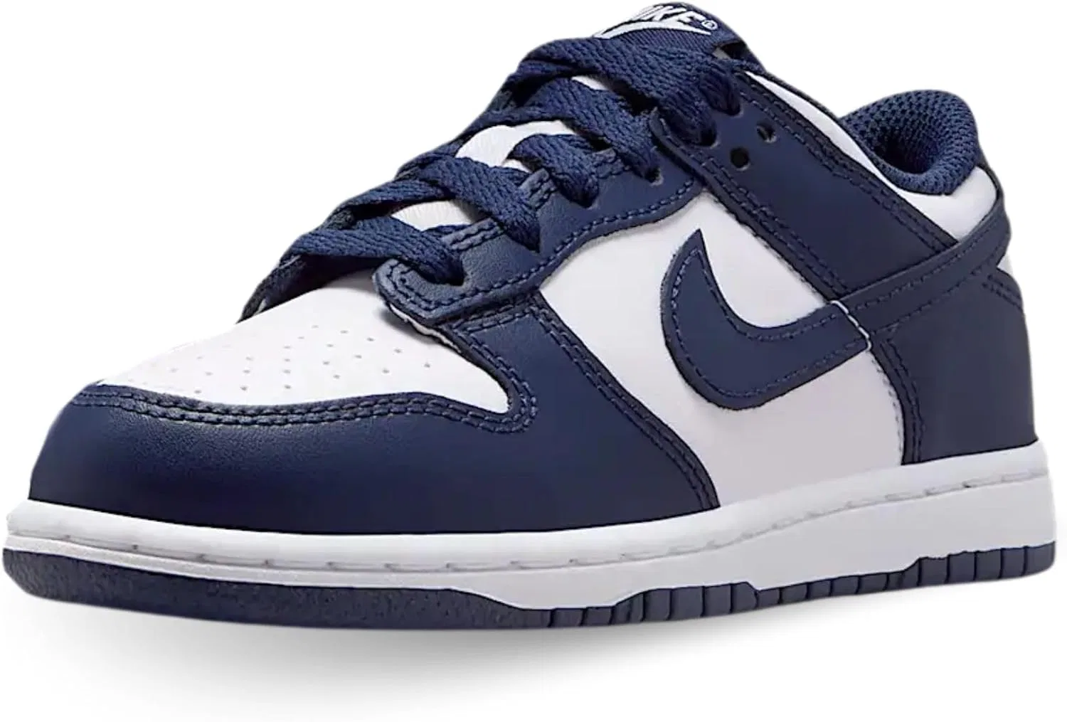 Кроссовки Nike Dunk Low, детские, белый/темно-синий