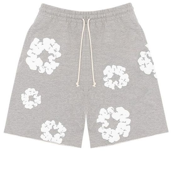 

Спортивные шорты Denim Tears Cotton Wreath Logo Shorts 'Grey White', серый
