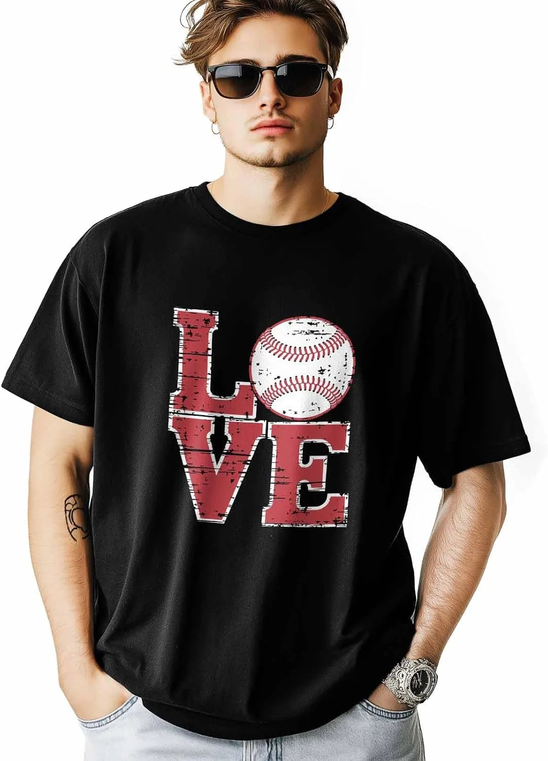 

Футболка Love Baseball с коротким рукавом HELLOWINK