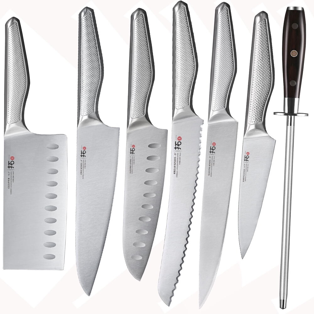 

Нож для нарезки Turwho Chef Santoku, 7 штук