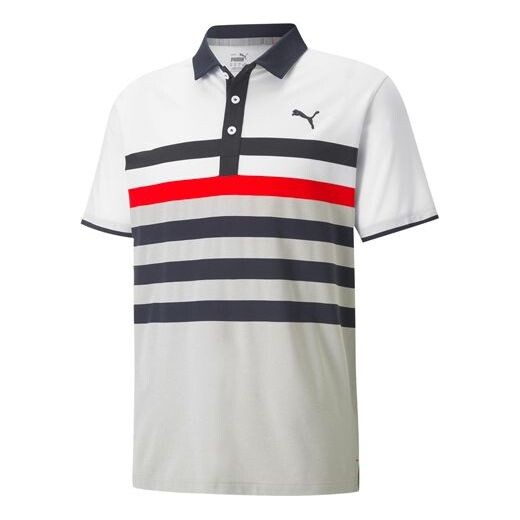 

Футболка mattr one way polo shirt 'white black red' Puma, белый