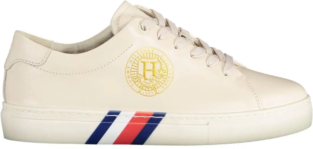 Кроссовки Tommy Hilfiger из бежевого полиэстера
