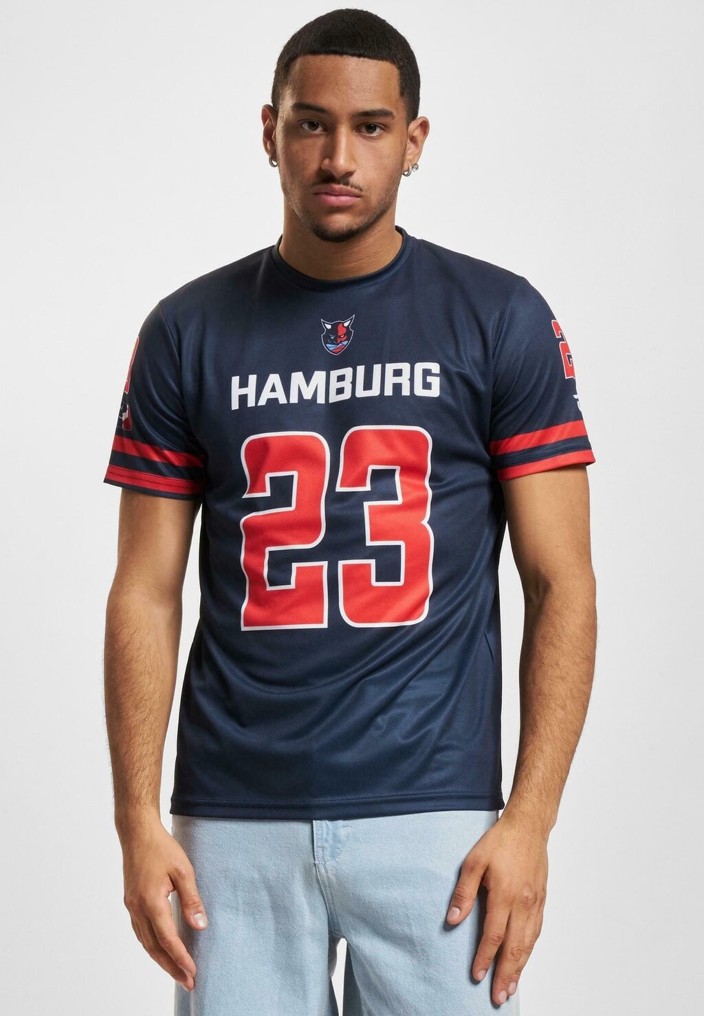

Футболка с принтом HAMBURG SEA DEVILS FAN DEF, темно-синий