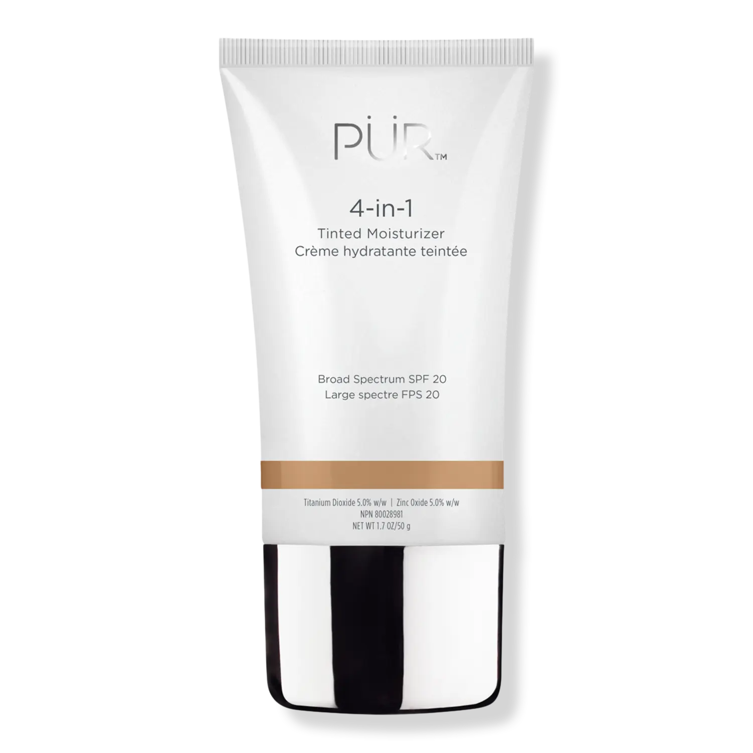 

Увлажняющий тонирующий крем 4-в-1 с широким спектром защиты SPF 20 PÜR, Warm Tan TN2 (light tan with neutral undertones)