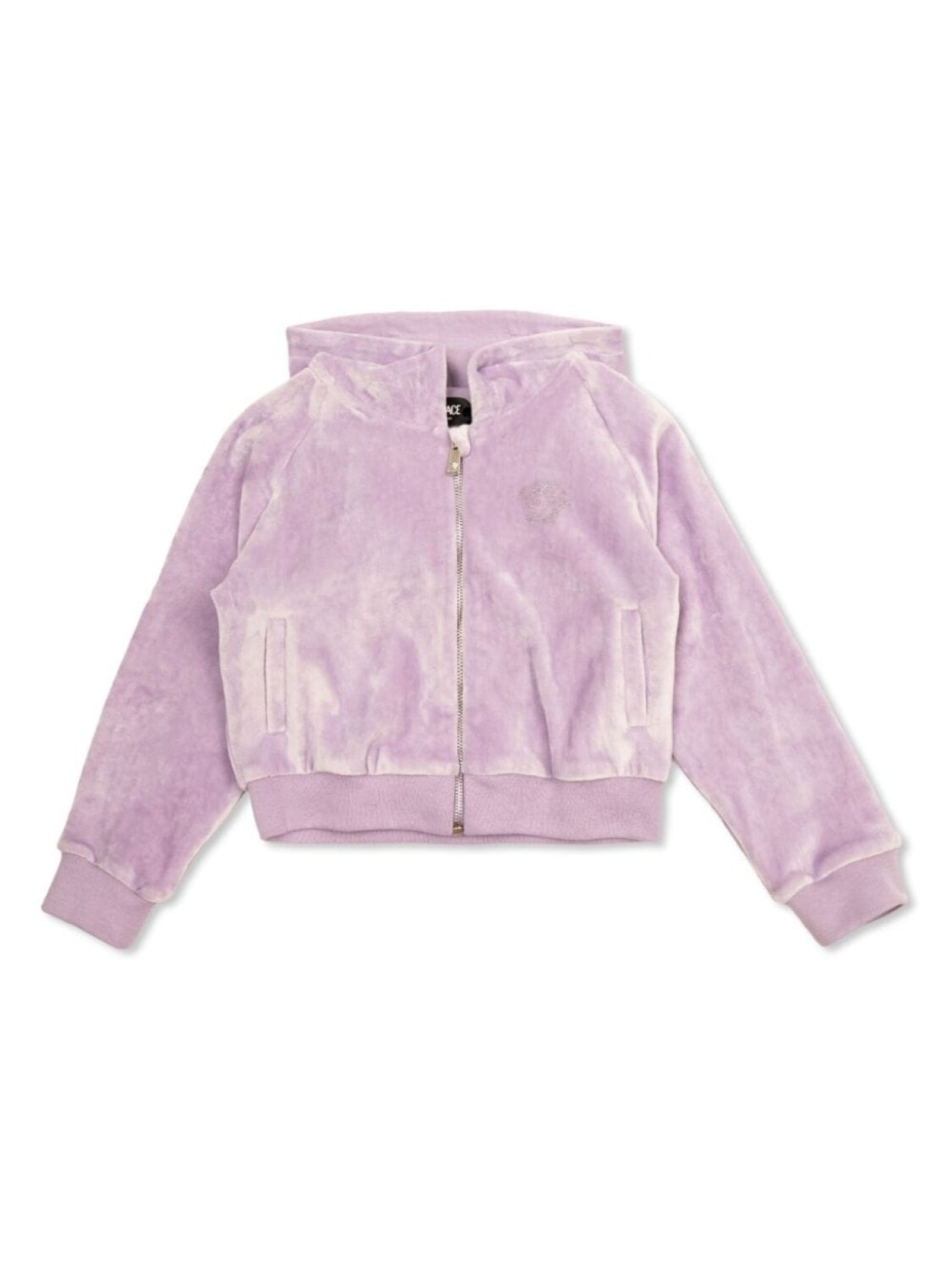 

Versace Kids толстовка с логотипом, украшенная кристаллами, фиолетовый