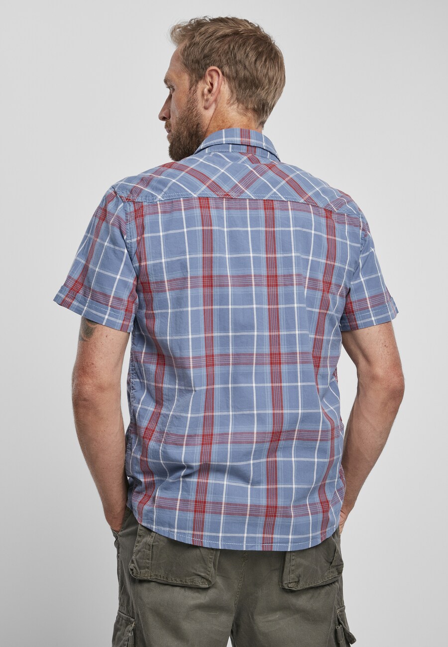 Рубашка на пуговицах классического кроя Brandit Roadstar, Smoke blue — фото 4