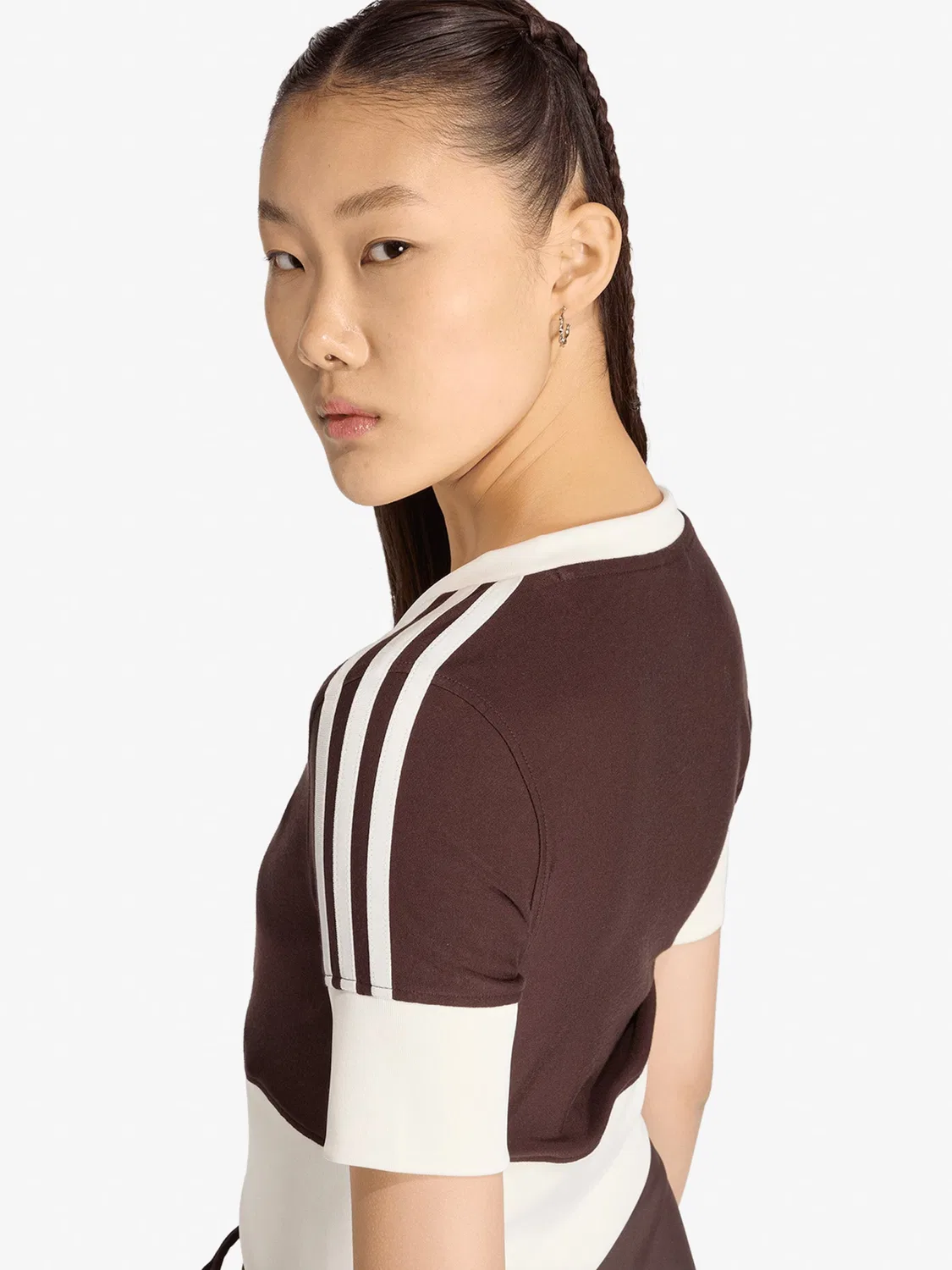 Вязаный кардиган Adidas Originals, коричневый — фото 3