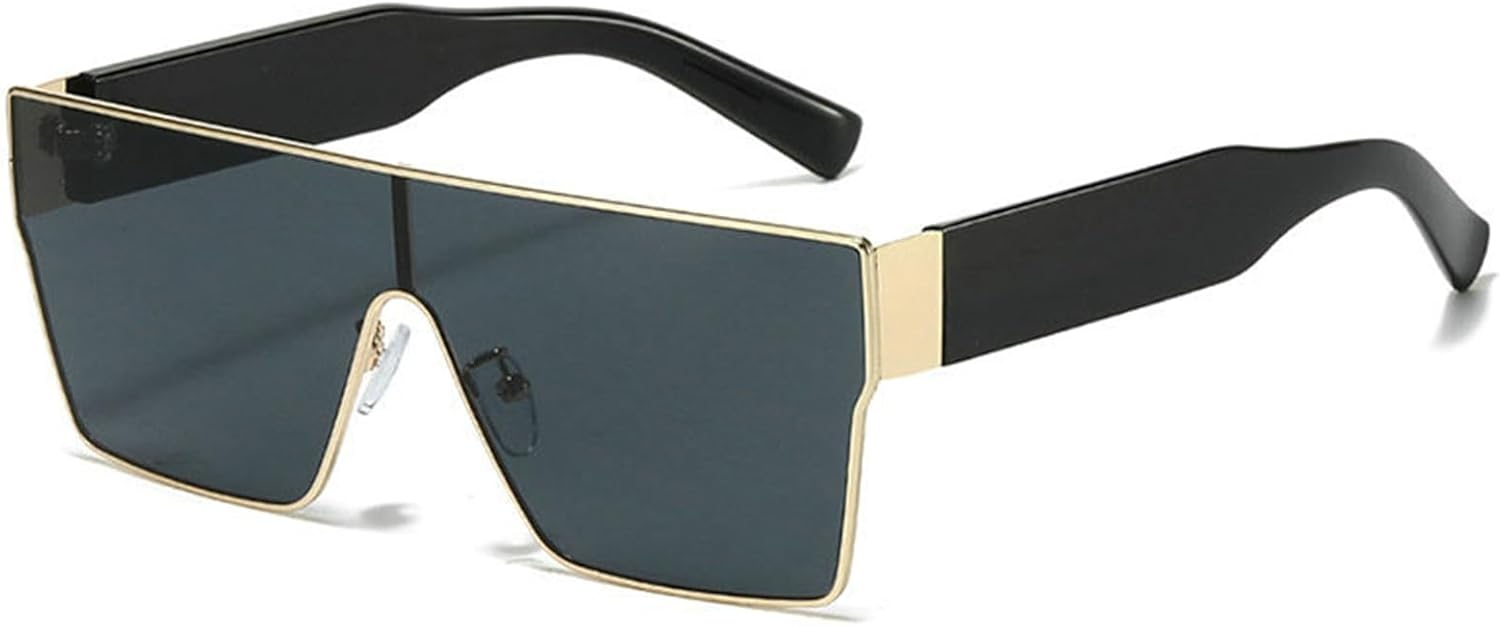 

Солнцезащитные очки Helena Square для женщин, модные, с большой металлической оправой, винтажные, для мужчин, ретро, ​​градиентные цвета, защита от ультрафиолета UV400 S68, C1