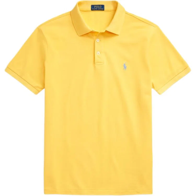 Поло Polo Ralph Lauren желтое с воротником