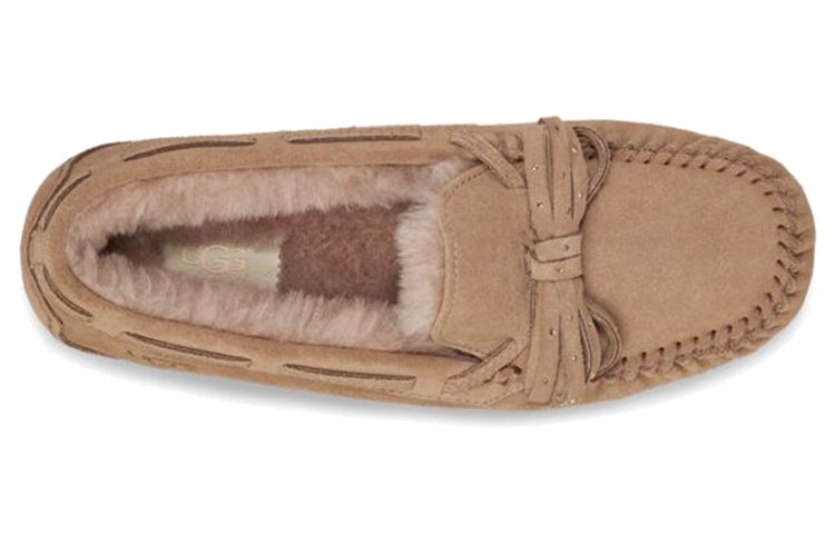 Тапочки (WMNS) UGG Dakota Bling Bow 'Beachwood' 1120880-BCHW, желто-коричневый — фото 4