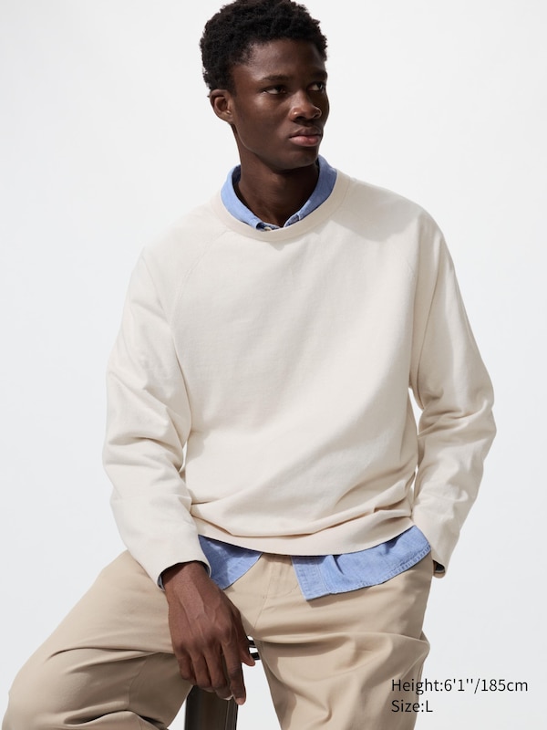 

Моющийся хлопковый джемпер с круглым вырезом Uniqlo, 02 light grey