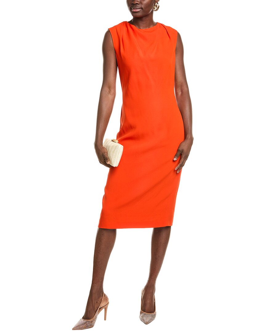 

Хьюго Босс Dezuki Платье миди Hugo Boss, оранжевый