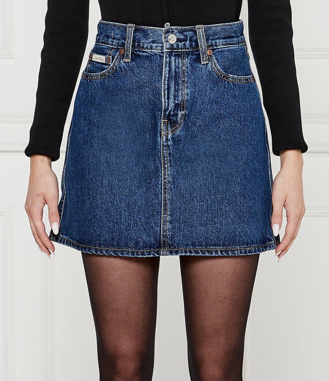 

Юбка CALVIN KLEIN JEANS HERO high rise, синий