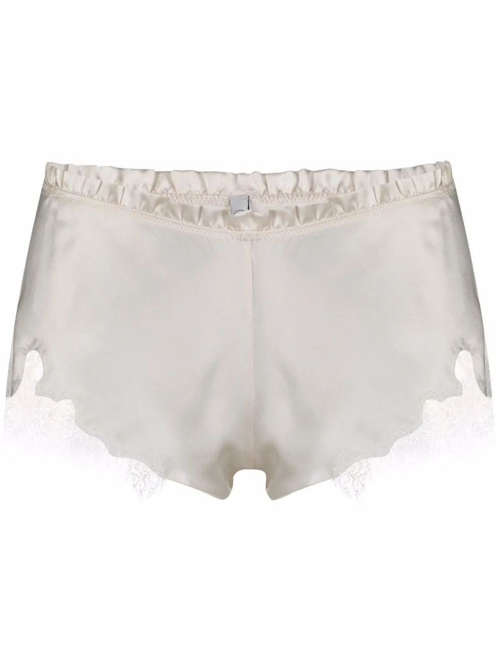 

Атласные шорты Flottant с кружевом Carine Gilson, белый