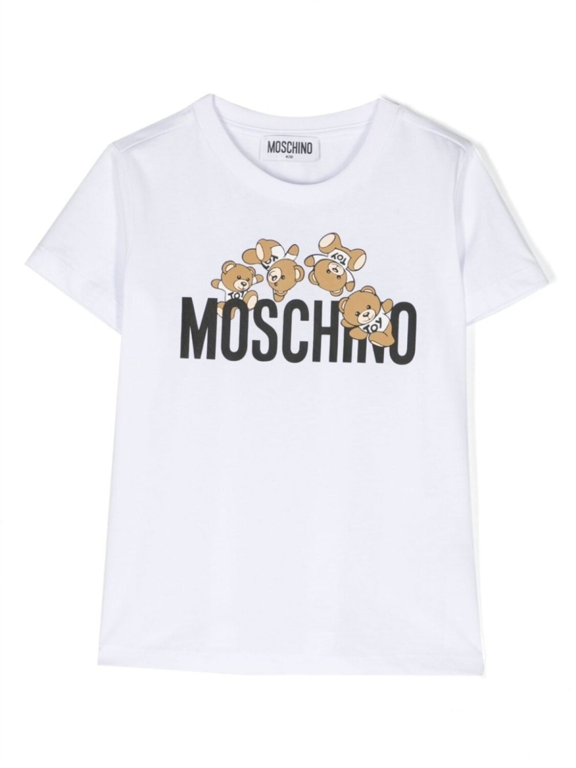 

Moschino Kids футболка Teddy Bear с логотипом, белый