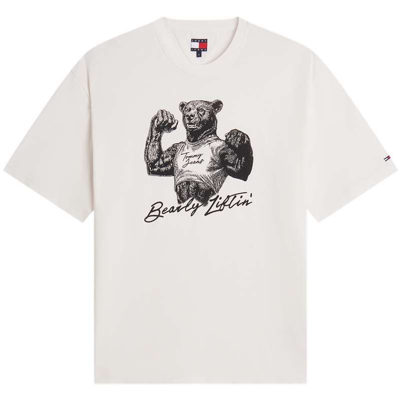 

Футболка мужская с круглым вырезом Moderate Tommy Hilfiger, экрю ybh