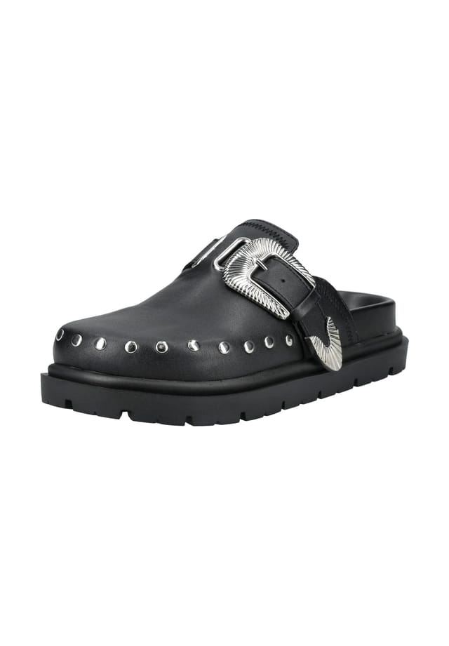 Кожаные мюли Steve Madden, черный