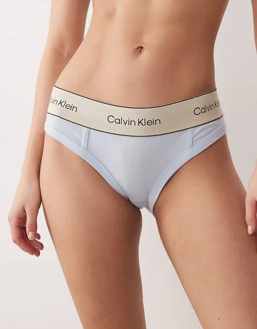 

Голубые трусики бикини из хлопка Calvin Klein Heritage