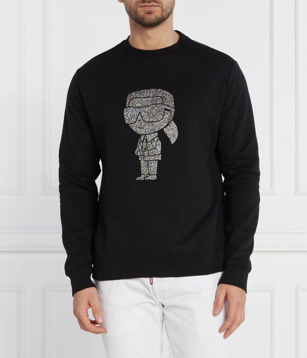 

Толстовка Karl Lagerfeld Regular Fit с круглым вырезом, черный