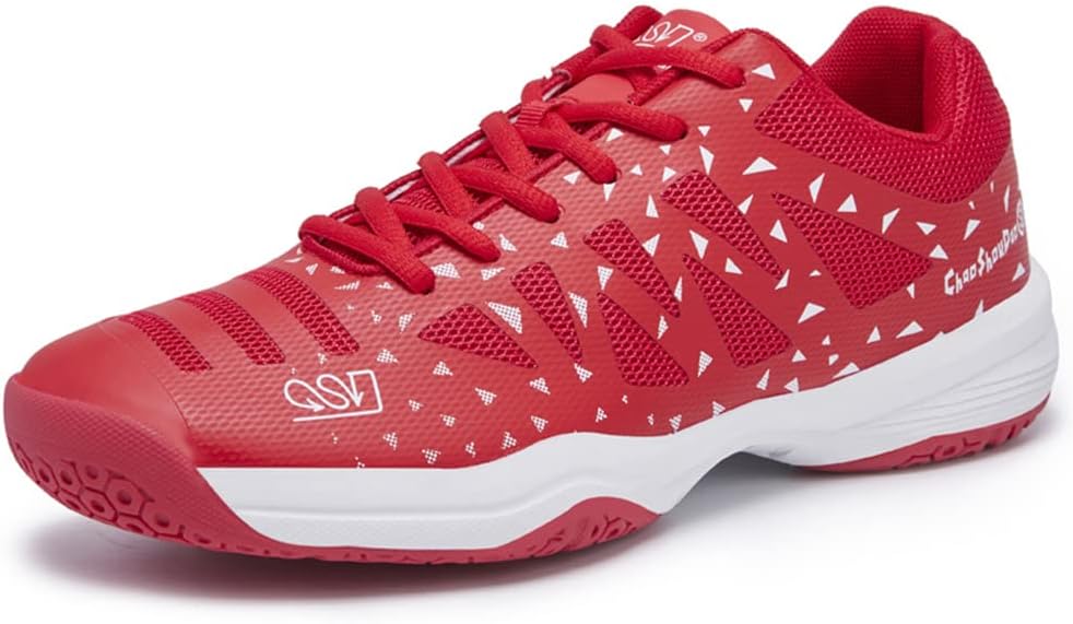 

Мужские бадминтонные кроссовки Maylrvjv, легкие, износостойкие, для занятий в зале, для ракетбола, сквоша и тенниса, красный