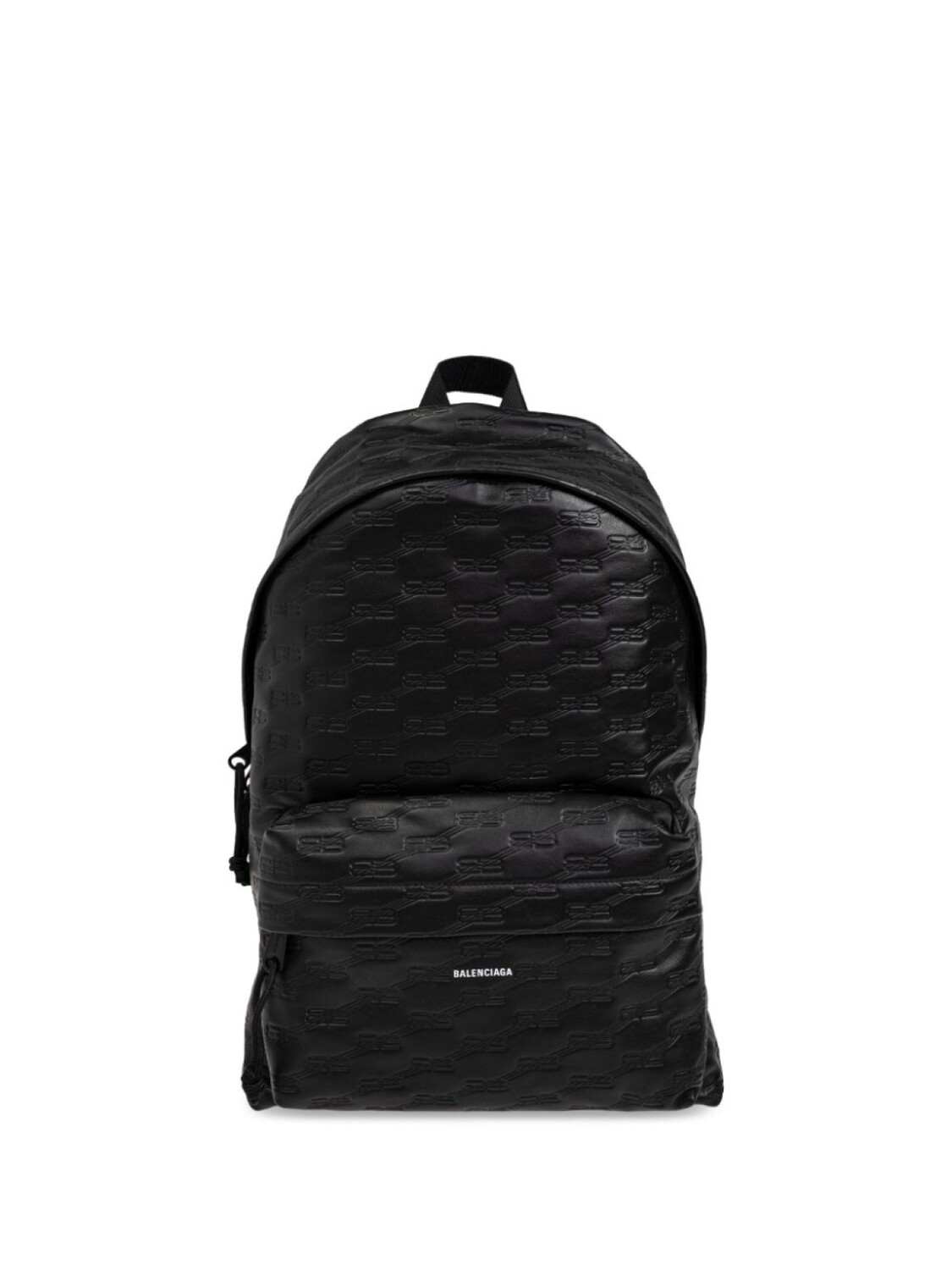 

Balenciaga кожаный рюкзак с тисненым логотипом BB, черный