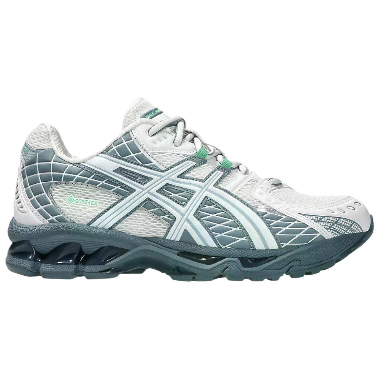 GEL Nimbus 10.1 водонепроницаемые и дышащие поддерживающие повседневные кроссовки для бега unisex белый серый ASICS, белый/серый — фото 2