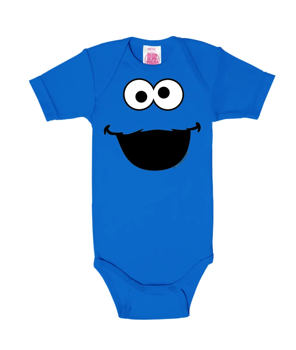 

Боди LOGOSHIRT с забавным принтом Cookie Monster, синий