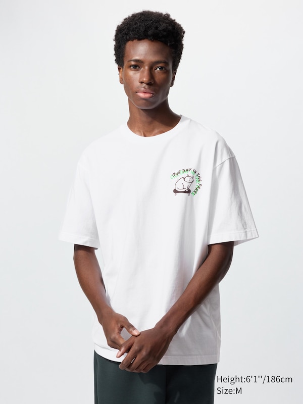 Футболка UT с графикой Yu Nagaba Uniqlo, 00 white — фото 2