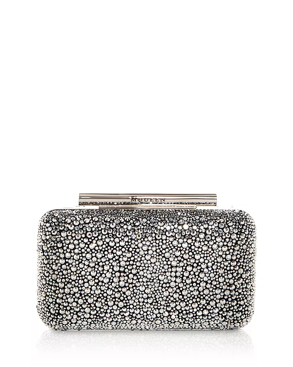 

Клатч-Коробочка Alexander с Т-образным ремешком и декоративной отделкой Mcqueen, черный