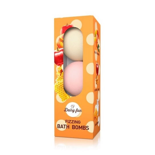 

Шипучие бомбочки для ванны «Карамель-мед-персик», 3x100 г Dairy Fun