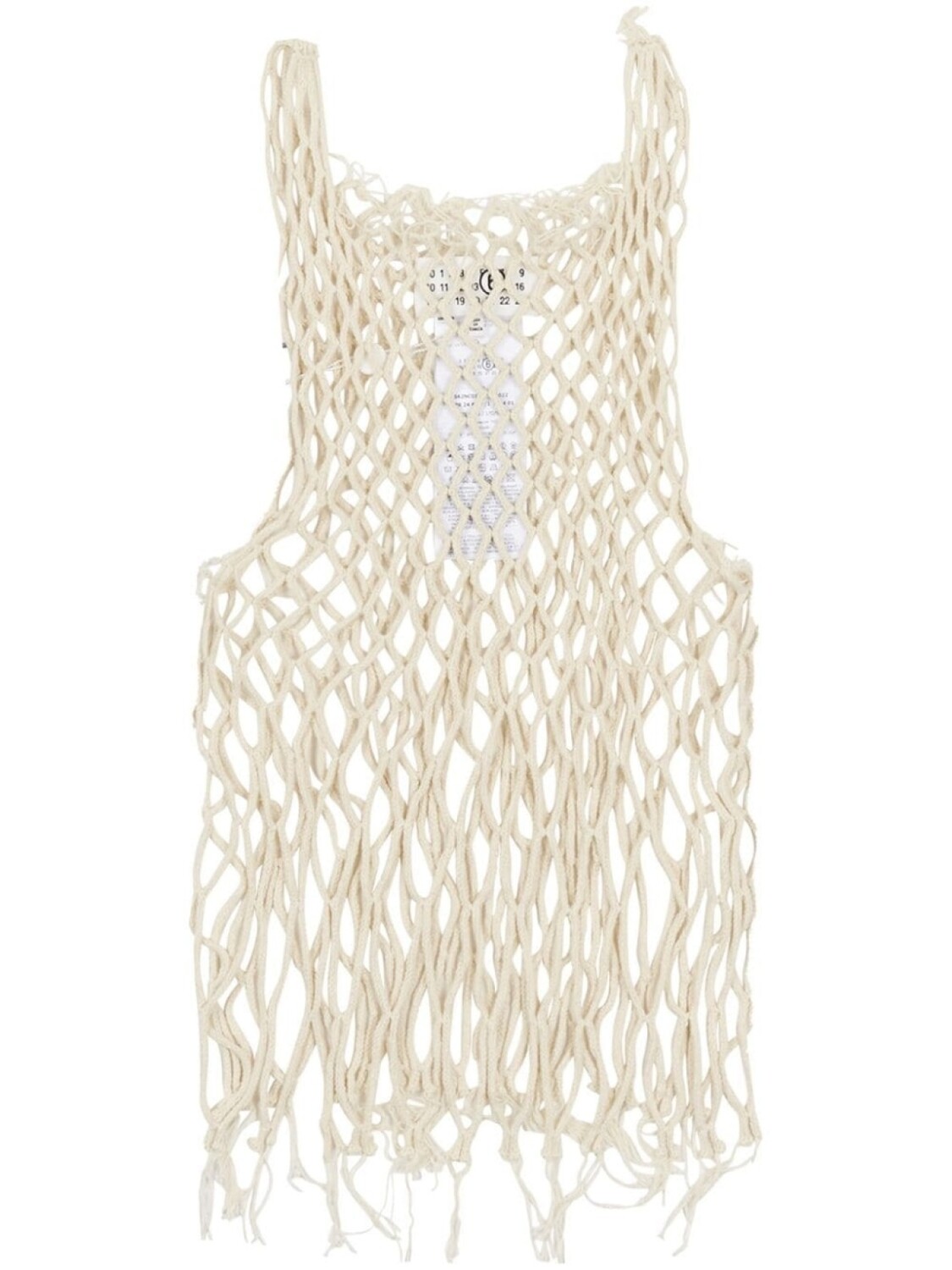 

MM6 Maison Margiela майка крючком, белый