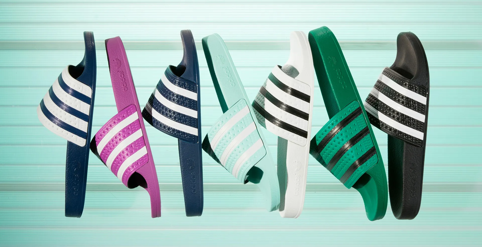 Сандалии для купания Adidas Originals "ADILETTE", белый — фото 4